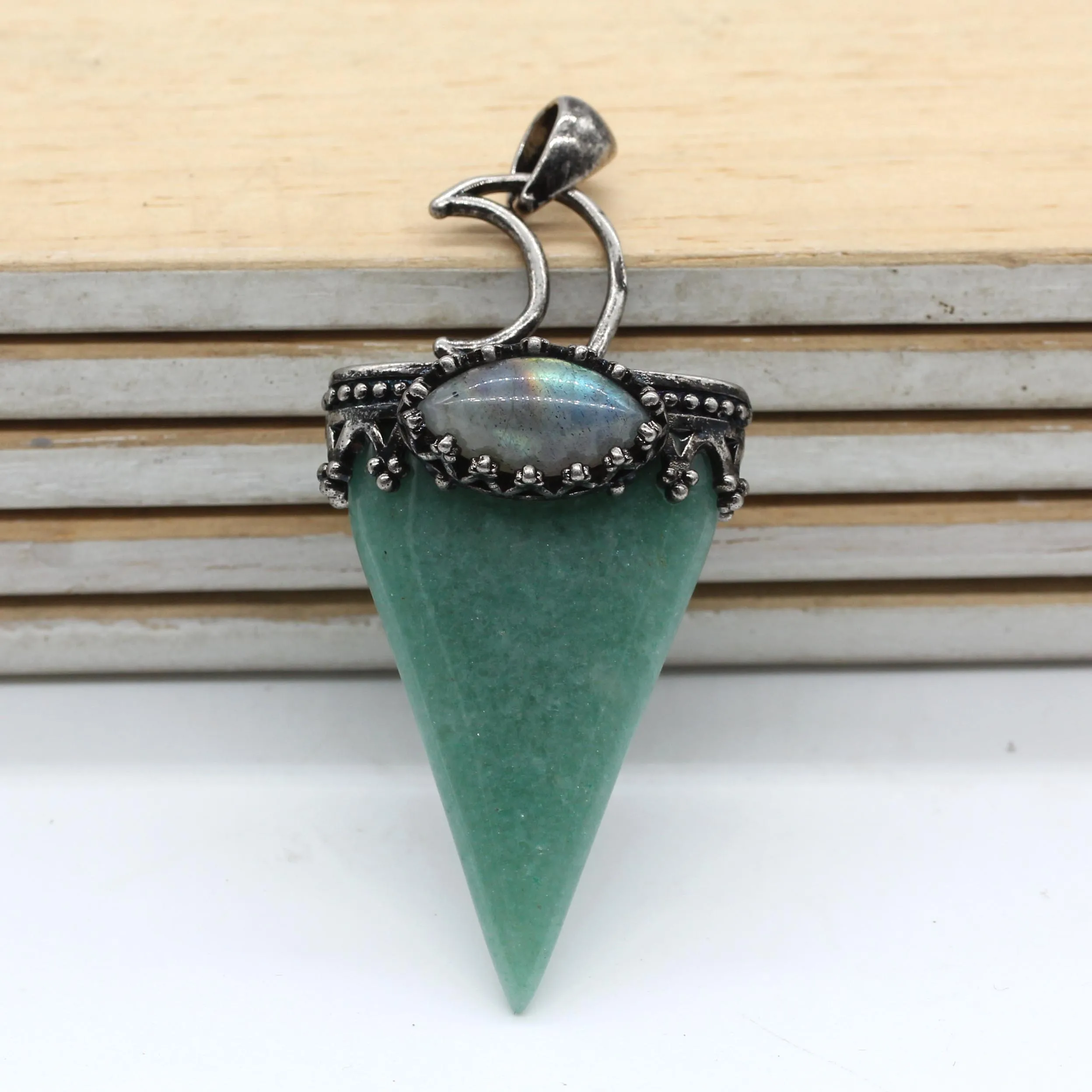 Модные бусины античное посеребренное покрытие луна геометрическая форма