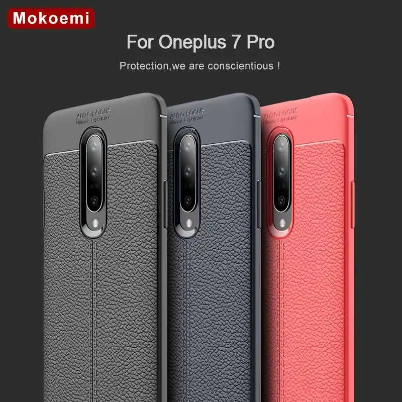 

Mokoemi Lichee Pattern Shock Proof Soft 6.64"For Oneplus 7 Pro Case For Oneplus 7 Pro Cell Phone Case Cover