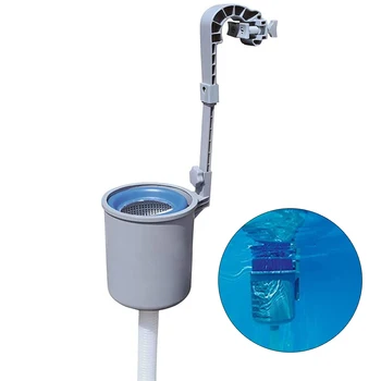 

2020 New Pool Surface Skimmer Wall Mount Swimming Pool Filter Automatic Skimm Clean Leaves Absorb Debris Pool Cleaning Tool