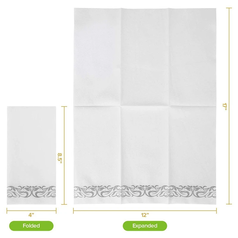 Одноразовые полотенца для рук, мягкое абсорбирующее Впитывающее бумажное полотенце, декоративная салфетка для ванной, кухни, свадебного торжества