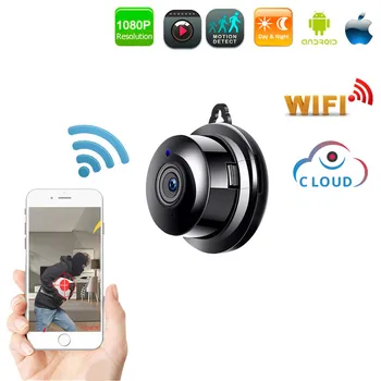 

Wireless Mini IP Camera 1080P HD IR Night Vision WIFI Micro Camera Home Security surveillance WiFi Baby Monitor Camera