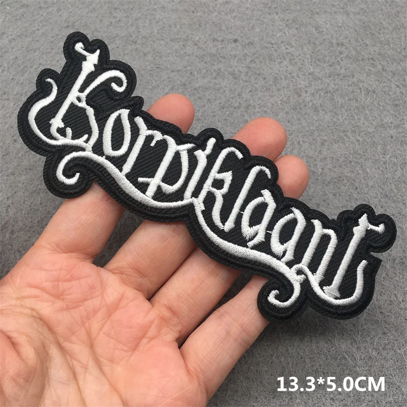 Band Rock Embroidered Patches on Clothes DIY Appliques Stripes Iron on Patches for Clothing Sewing Badges PUNK METAL MUSIC 