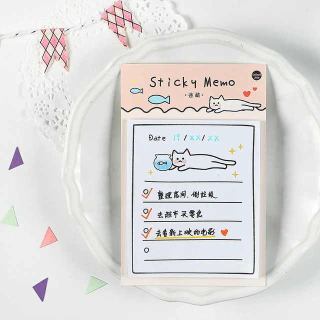 Cute and functional sticky memos