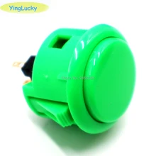 6 шт. sanwa OBSF-30 Кнопки sanwa Замена аркадная игра кнопка 30 мм Кнопка