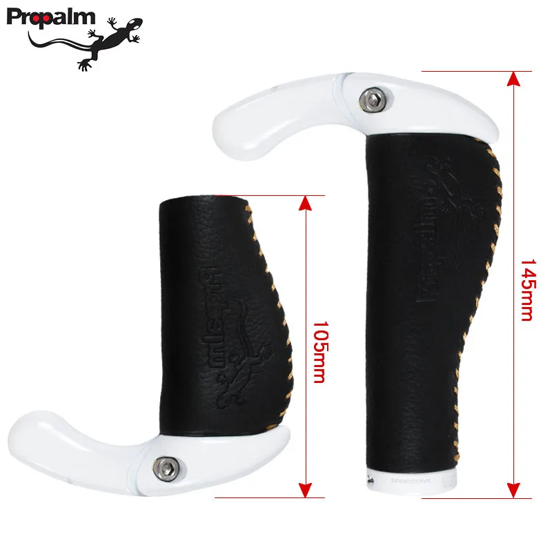 

Propalm Gecko Bicycle Cowhide Grip Cover Mountain Bike Deputy Put Meatball Genuine Leather Handle Gloves Riding Accessories