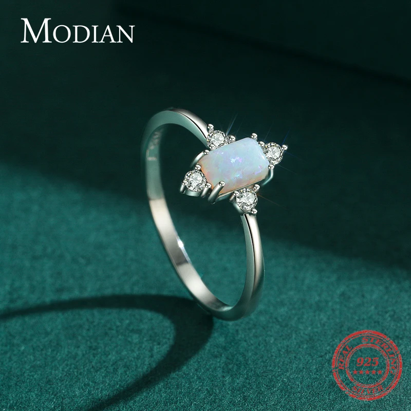 925 Sterling Silver Rings For Women Shining Crown Opal Finger Ring Classic Luxury Wedding silver rings silver ring wedding rings