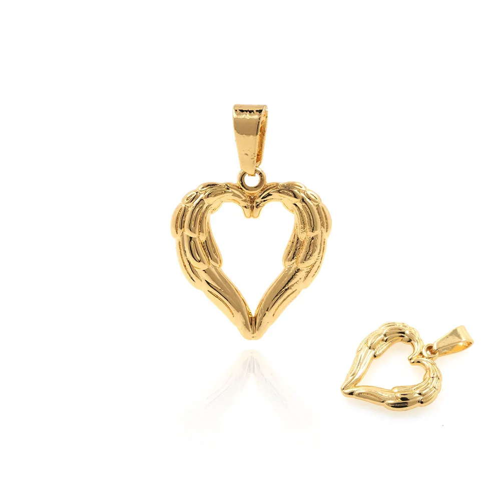 

CZ Bird With Heart Pendant Love Birds Necklace Charms For Jewerly Making