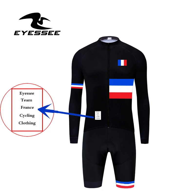 EYESSEE, одежда для велоспорта с длинным рукавом для гонок, профессиональная французская одежда для велоспорта, Ciclismo Ropa, одежда для велоспорта, спортивная одежда для триатлона