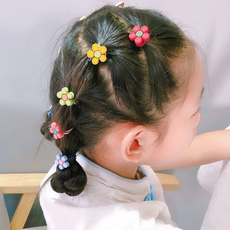 36 компл./лот 10 шт./компл. DIY простой акрил фрукт резинок эластичность мультфильм резинки для волос с цветами Инструменты для укладки волос аксессуары HA1609
