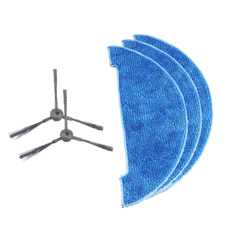 

1 Set Robot Vacuum Cleaner Parts Fabric Mop+Side Brushes for Chuwi Ilife A4 Robotic Cleaner Side Brush