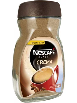 

Coffee Nescafe "classic crema", soluble, 95 gr