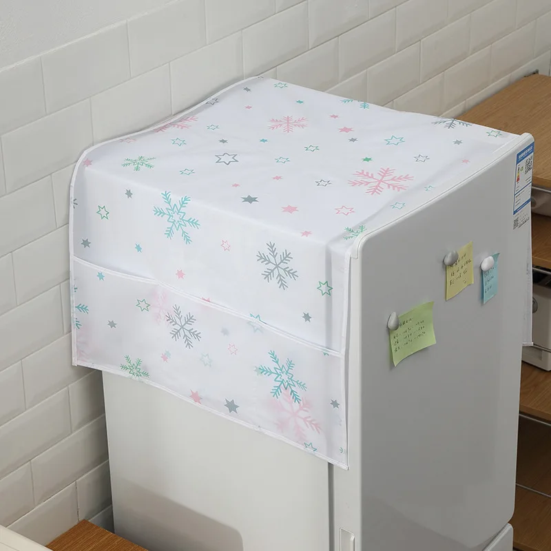 Waterproof Washing Machine Coat Dustproof Refrigerator Cover With Storage Bag For Dust Protection Case Household Accessories - Цвет: D