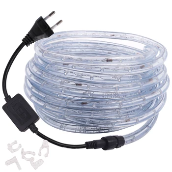 

360 Round Led Neon Strip Rainbow Tube Light 220V 110V AC RGB LED Rope Light Ribbon Waterproof Flexible Strip Outdoor Decoration