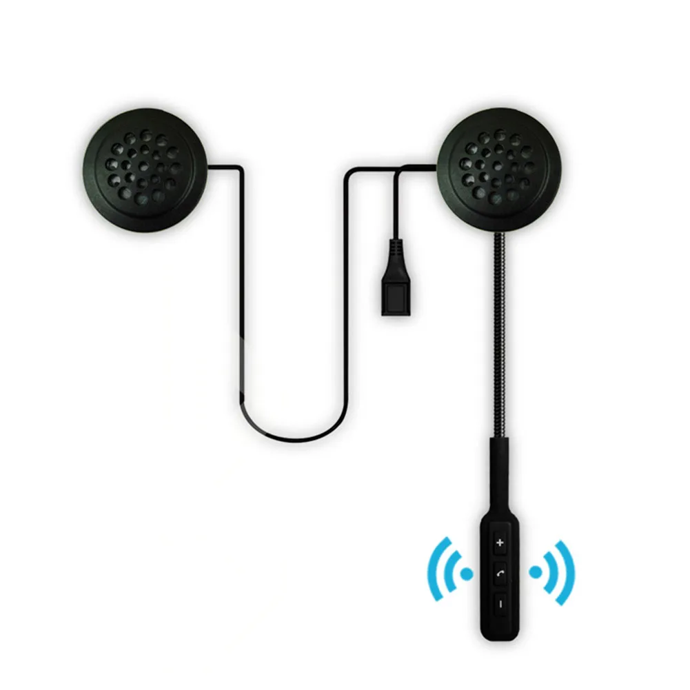 Портативные беспроводные наушники Bluetooth Hi-Fi для мотоцикла с длительным временем ожидания, Универсальная гарнитура для шлема с микрофоном