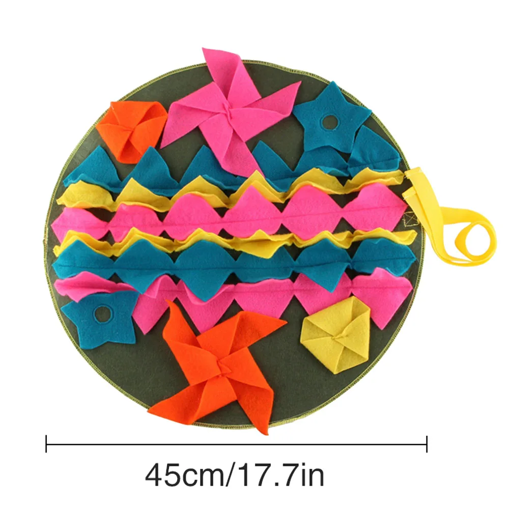 Pet Dog Sniffing Mat Find Food Training Blanket Play Toys Dog Mat For Relieve Stress Puzzle Sniffing Mat Pad