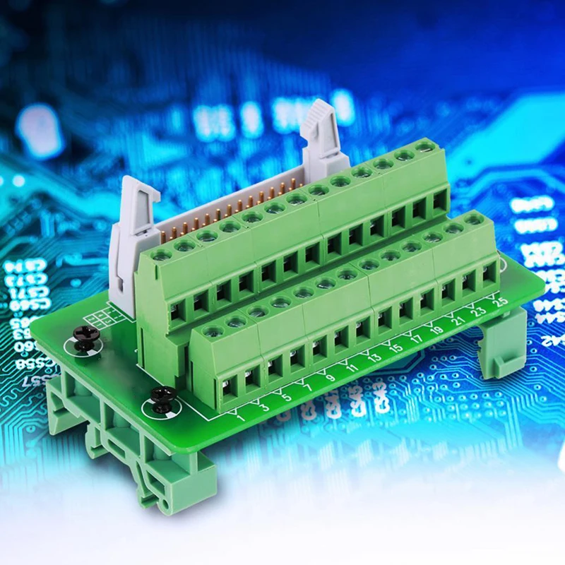IDC26P din-рейка 26 Pin 5 мм Шаг монтажный интерфейс модуль мужской коммутационная плата