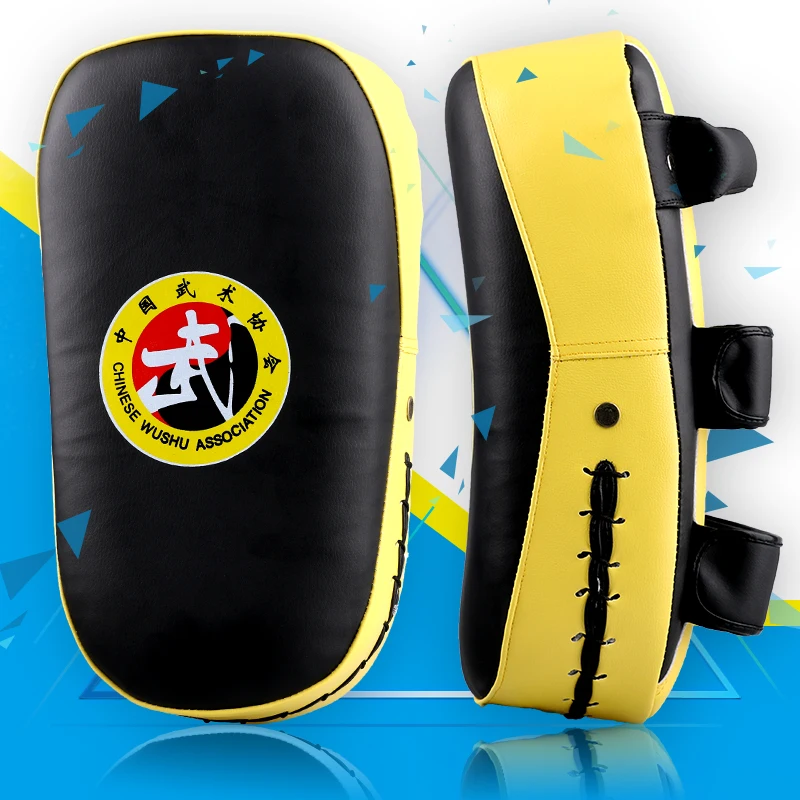 GINGPAI Новый MMA Muay Thai arc foot target TKD пробивая кривая подушка из искусственной кожи Karate
