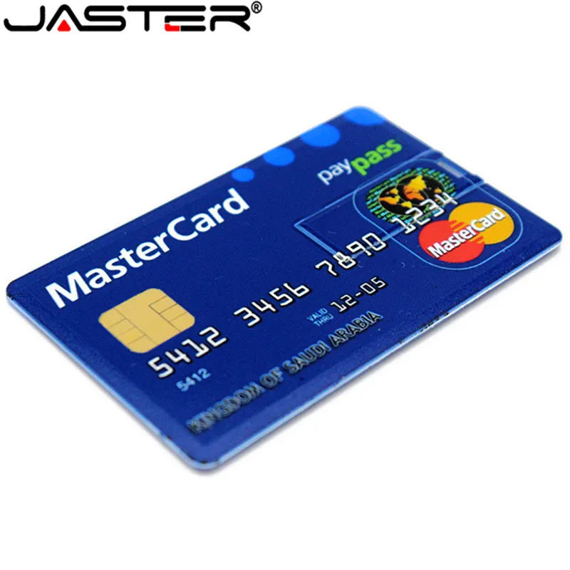 

JASTER 60*30mm mini plastic white credit card usb 2.0 pen drives 4GB 8GB 16GB 32GB advertising U disk (over 10 pcs free logo)