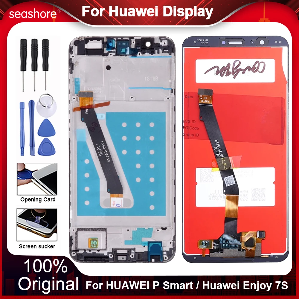 Original Display For HUAWEI P Smart 2018 LCD Display Touch Screen Digitizer For Huawei Enjoy 7S Replacement Part FIG-LX1 FIG-LA1