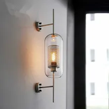 Скандинавский ретро роскошный стеклянный настенный светильник Лофт промышленный настенный светильник s кухня гостиная спальня столовая ванная комната Декор Светильник