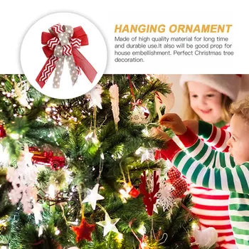 

1pc Xmas Bowknot Christmas Tree Adornment Bowknot Ornament Christmas Tree Decor