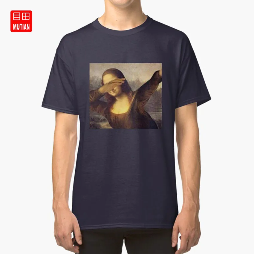 Mona lisa dab футболка mona monalisa ipjone Case joke meme memes | Мужская одежда