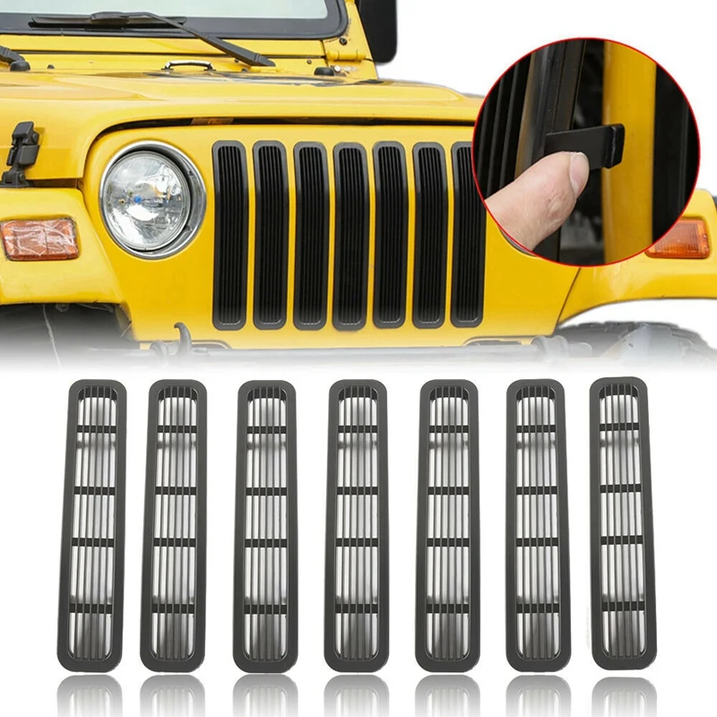 Передняя сетка на зажиме для Jeep Wrangler TJ и Unlimited 1997-2006 | Автомобили мотоциклы