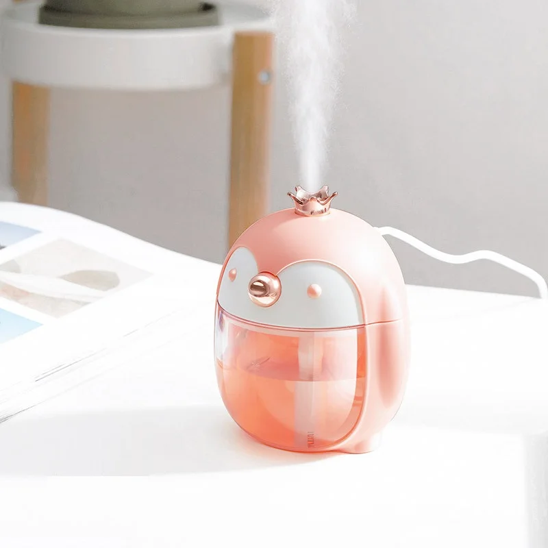YMY креативный настольный домашний офис USB увлажнитель воздуха распылитель с светодиодный ночник - Цвет: Розовый
