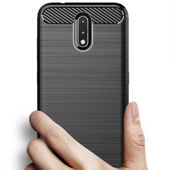 Перейти на Алиэкспресс и купить Для Nokia 2,3 6,2 7,2 2,2 3,2 4,2 2 V чехол из углеродного волокна чехол бампер чехол Полная защита чехол для телефона противоударный бампер