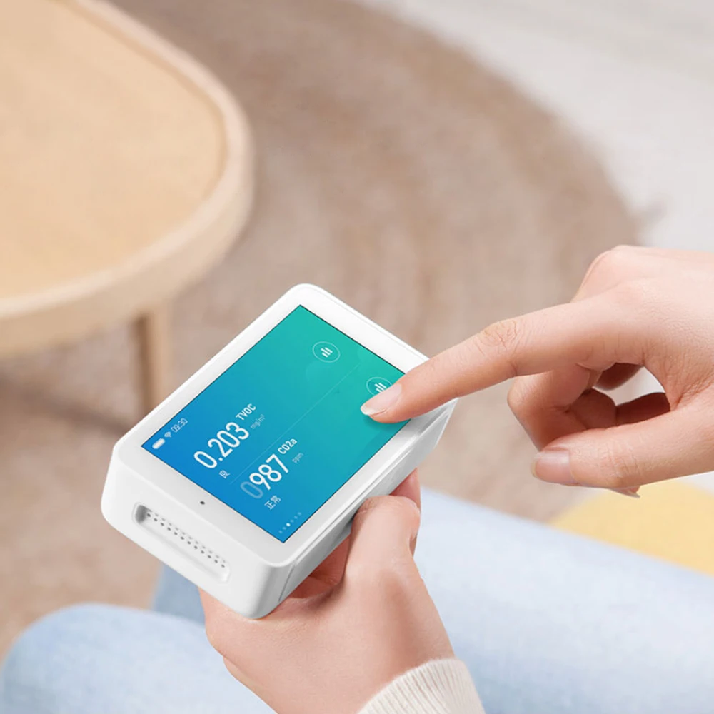 Xiaomi Mijia тестер качества воздуха 3,97 дюймовый экран дистанционного мониторинга TVOC CO2 smartmi PM2.5 измерение температуры и влажности