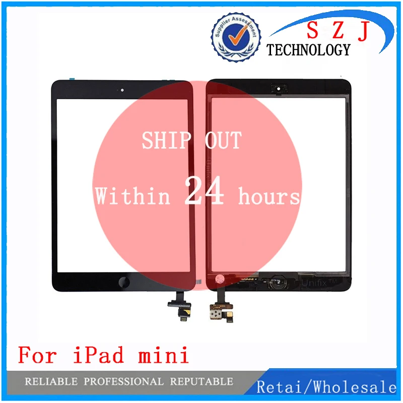 Per Ipad Mini 2 1 Touch Screen Digitizer Con Pulsante Home Per Ipad Mini1 A1432 A1454 A1455 Ipad Mini2 A1489 A1490 A1491 Vetro