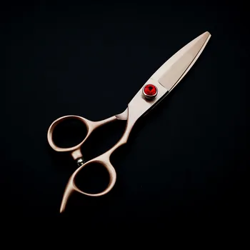 

Professional Hair Scissors 6 INCH Barber Scissors haircut scissors Real Japan 440C Shear Rose gold styling scissor TOP CLASS NEW