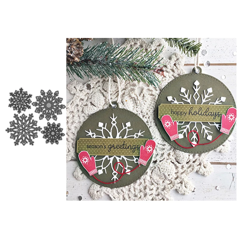 

JC Snowflake Metal Cutting Dies DIY Scrapbooking Dies Cut Card Make Handmade Stencil Craft Mold Mould Model Decor New Design