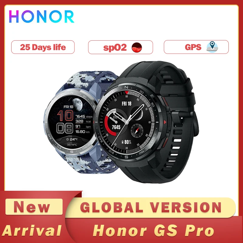 Умные часы глобальная версия Honor GS Pro GPS 25 дней работы от аккумулятора экран 1 39
