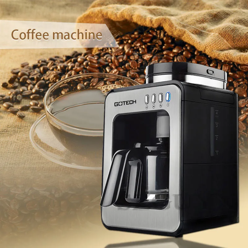 

American drip coffee maker Household small grinding one coffee machine Fully automatic Grinding Freshly cooked Coffee machine