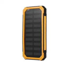 Портативный 20000 мАч Быстрая зарядка солнечной энергии чехол DIY Kit Путешествия двойной USB Мобильный Внешний аккумулятор чехол s Встроенная