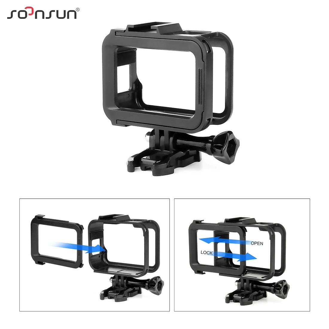 Стандартный Чехол-рамка защитная оболочка для GoPro 8 black Session camera для Go pro Hero Frame Mount