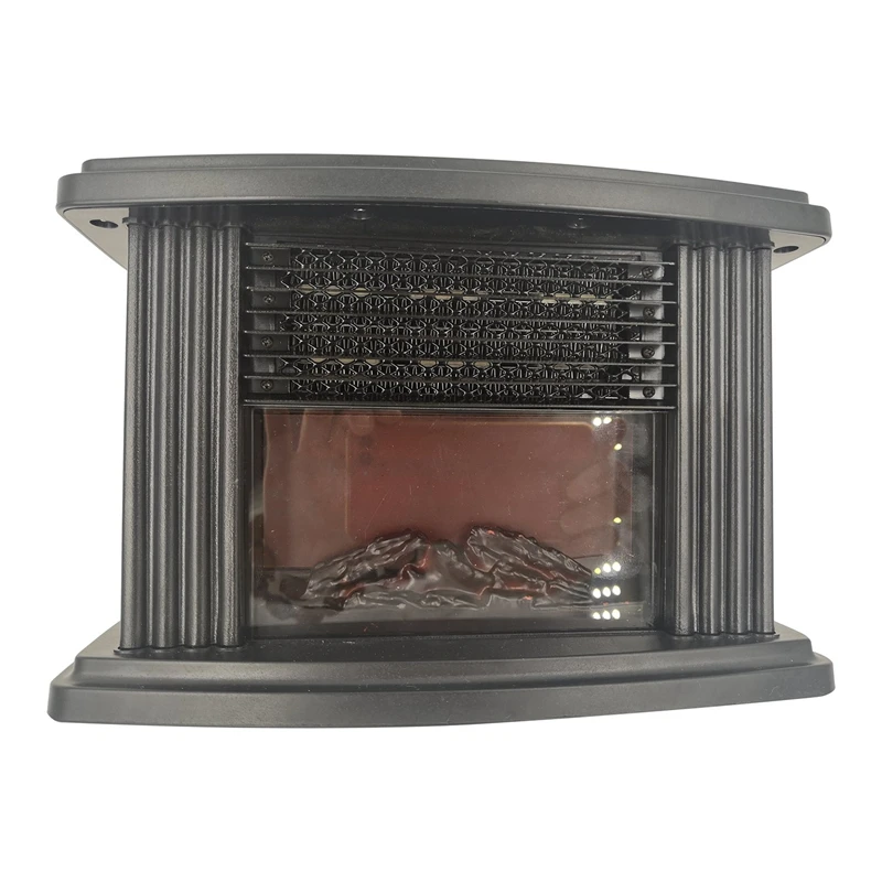 

Mini Electric Flame Heater Air Warmer PTC Ceramic Heating Stove Radiator Household Handy Fan EU Plug