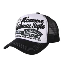 Gorra hombre, хип-хоп бейсболка с сеткой, мужская, для взрослых, солнцезащитная Кепка, Snapback, дышащая, с буквенным принтом, шапки для мужчин, хип-хоп, унисекс