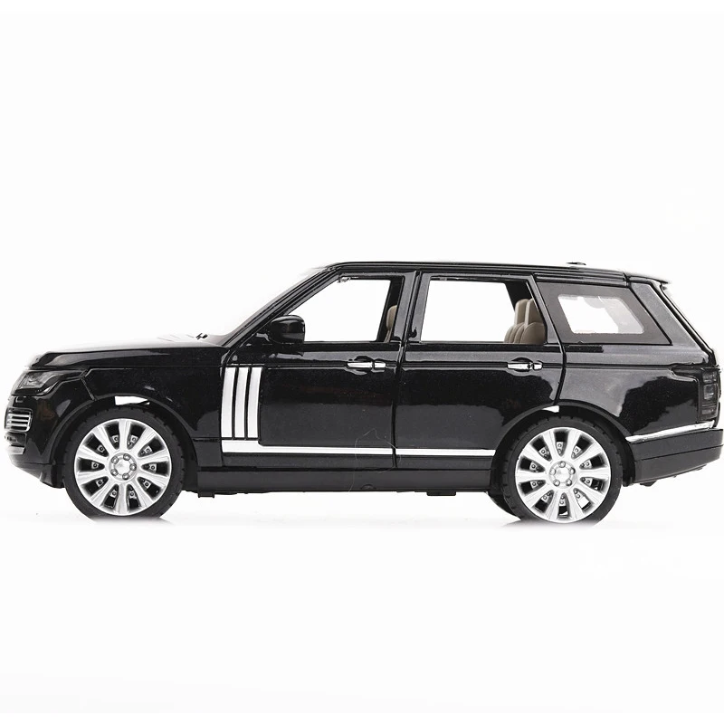 1:24 игрушечная машинка из сплава Range-Rover SUV Simulation Sound And Light Door Pull Back детская модель игрушечной машины литые игрушечные машинки подарок