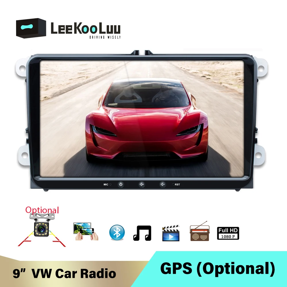 LeeKooLuu 2 Din Android Car Radio No DVD for VW/Volkswagen/Golf/Polo/Passat/b7/b6/SEAT/leon/Skoda 2