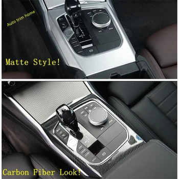 

Lapetus Gear Shift Gearshift Box Decoration Cover Trim Fit For BMW 3 Series G20 2019 2020 Carbon Fiber ABS / Auto Accessories
