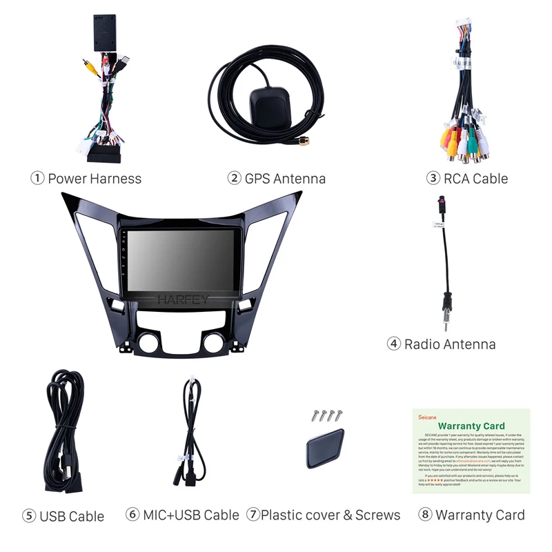 Flash Deal Harfey Car GPS Navi 9" HD Android 9.0 Auto Radio Multimedia Player For HYUNDAI Sonata i40 i45 2011 2012 2013 2014 2015 Head Unit 2