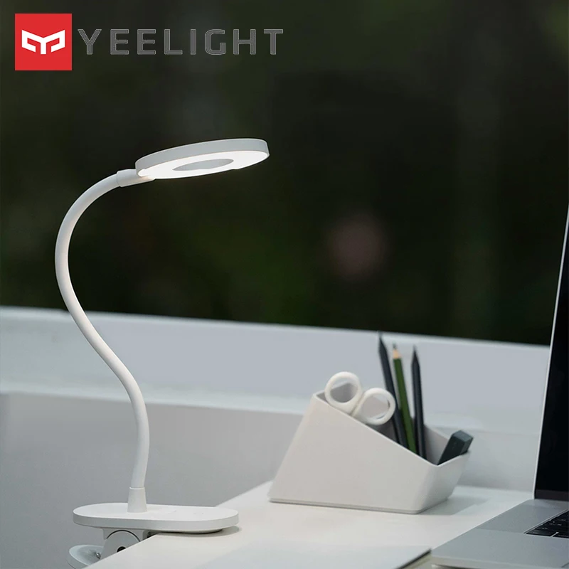 Настольная лампа Yeelight с зажимом для зарядки белая 5 Вт трехрычажная затемнением
