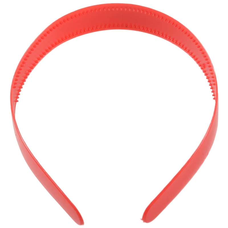 

Ladies Red Plastic Teeth Hair Hoop Headband Ornament