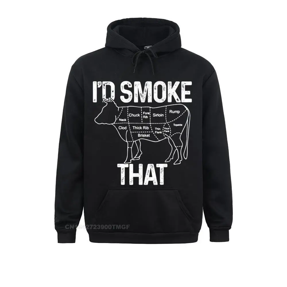 Cute Mens Chef Butcher Cook BBQ Id Smoke That Cow Beef Funny Gift T-Shirt__21512 Casual Sweatshirts  Men Hoodies Long Sleeve Sportswears Labor Day Mens Chef Butcher Cook BBQ Id Smoke That Cow Beef Funny Gift T-Shirt__21512black