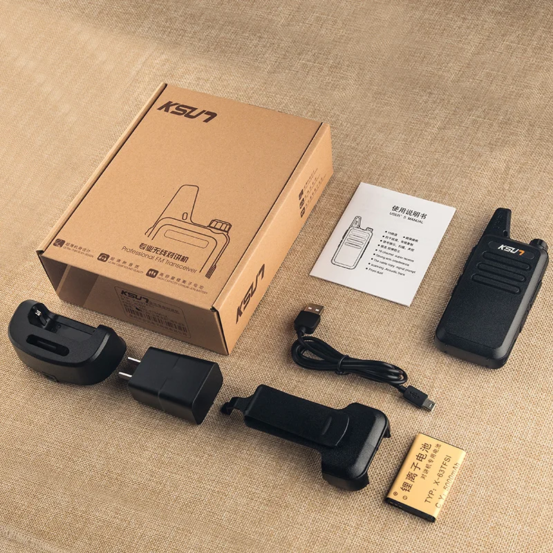 2 шт./лот KSUN Mini Walkie Talkie Двусторонняя радиостанция UHF 400 470 МГц 16CH walkie talkie radio|walkie