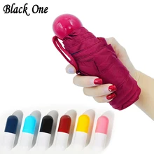 Мини карманный зонтик, капсула, портативные маленькие зонты, дождь, для женщин и мужчин, анти-УФ, защита от солнца, для путешествий, компактный складной зонтики для девочек