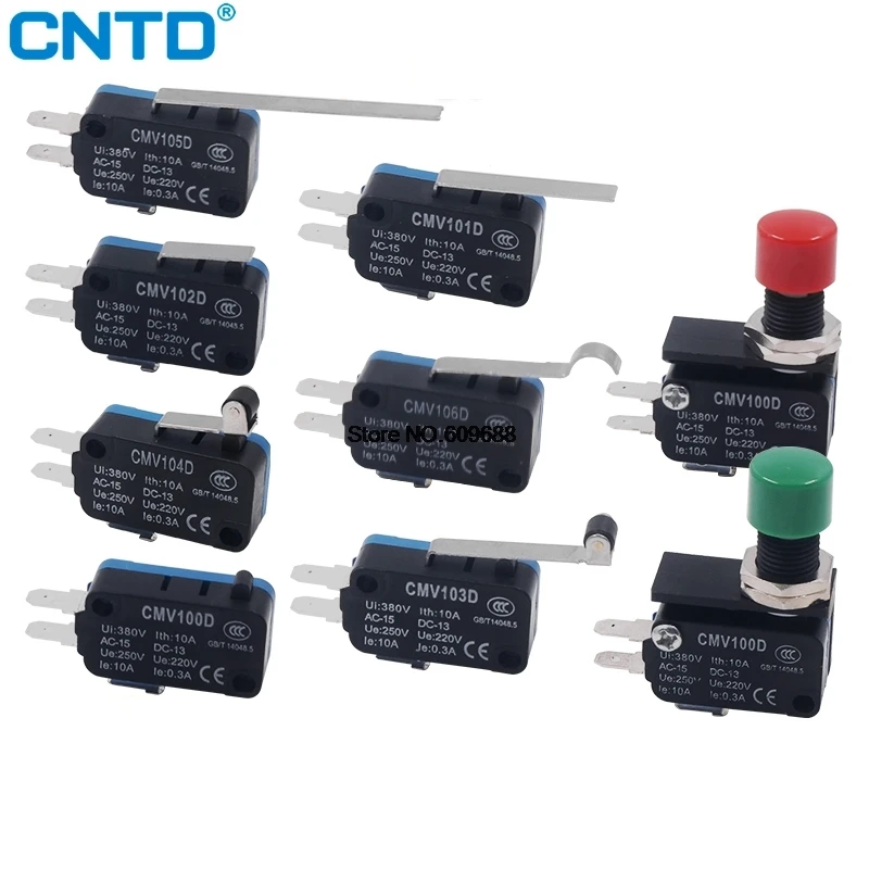 Cntd Cmv Micro Finecorsa Rullo Leva Braccio Pulsante Tipi Interruttore A Pulsante Momentaneo