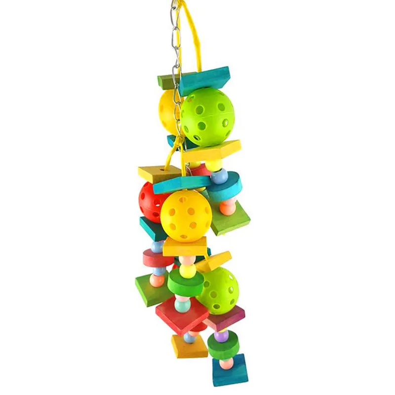 

High Quality Colorful Parrot Toys Macaw Cage Chew Bird Toys For Parrots Pet Bird Conure Swing